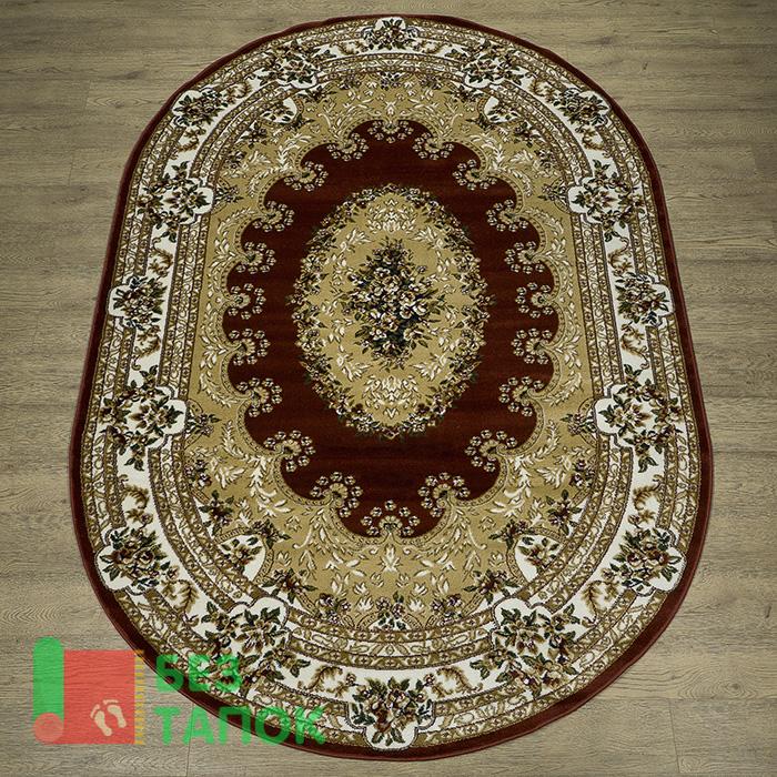 Ковер, Акварель, 20636_22133, Классика, Бордовый Бежевый