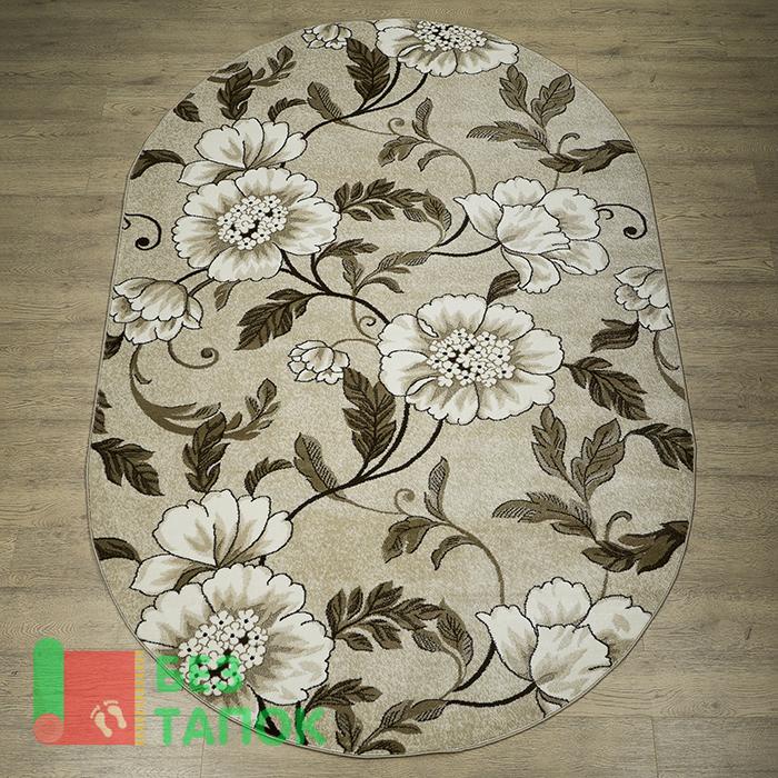 Ковер, DOMO, 27015-29666, Неоклассика, Бежевый Коричневый Кофейный