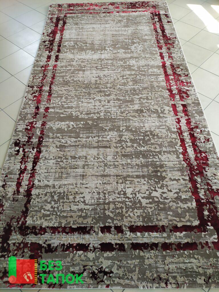 Ковер, Турция (Aspera), 5576с, Винтажный, Бежевый Бордовый