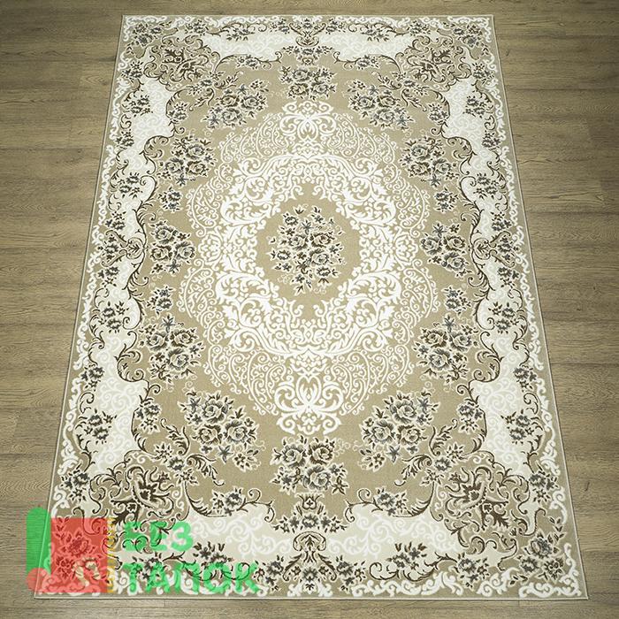 Ковер, Каскад, 27110_24055, Классика, Бежевый Белый