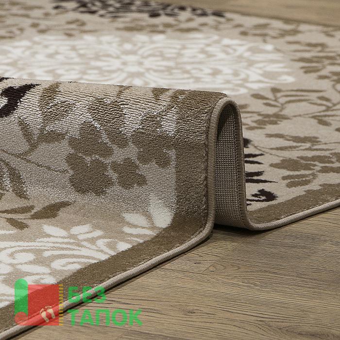 Ковер, Круиз, 22302-29626, Растительный, Бежевый Коричневый Кофейный