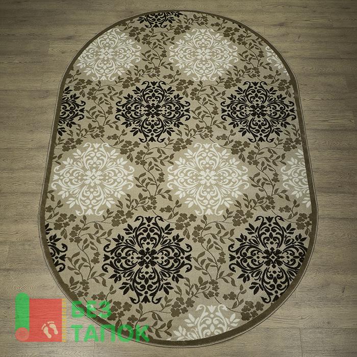 Ковер, Круиз, 22302-29626, Растительный, Бежевый Коричневый Кофейный