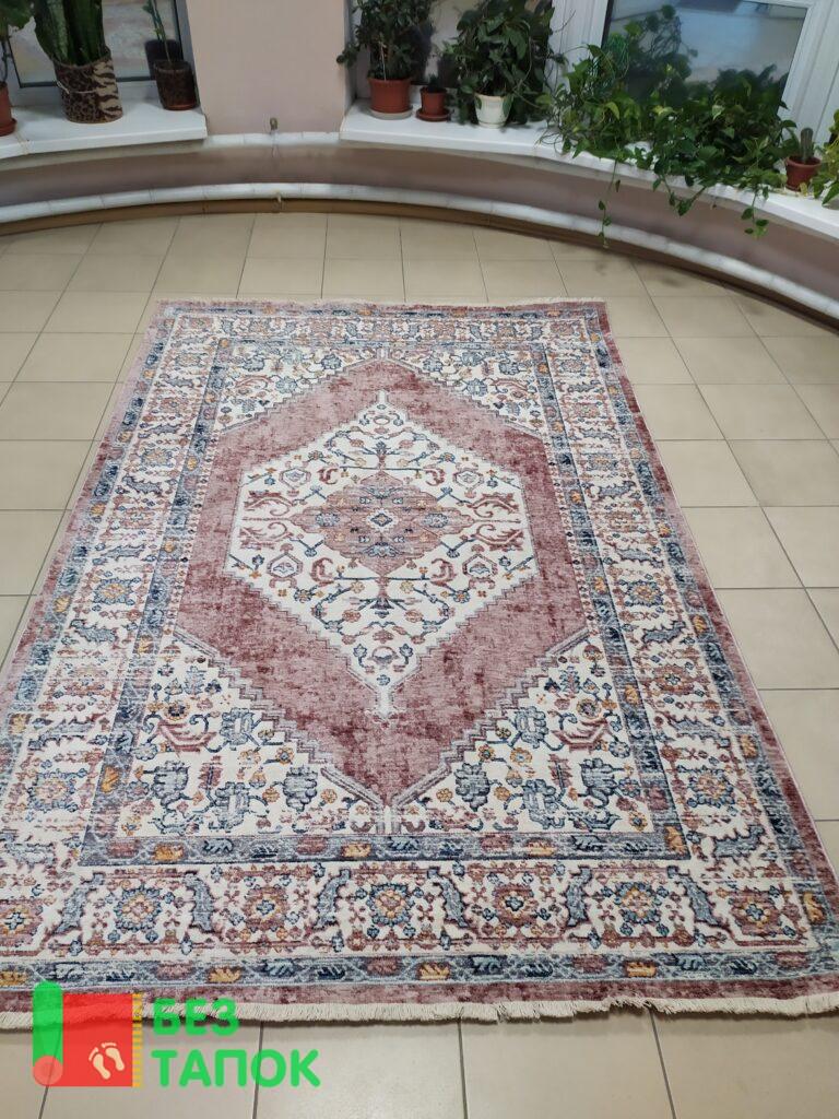 Ковер, Mystic, 06211A, Винтажный Классика, Розовый Белый Голубой