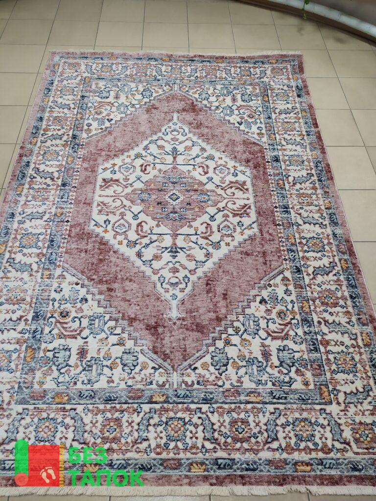 Ковер, Mystic, 06211A, Винтажный Классика, Розовый Белый Голубой