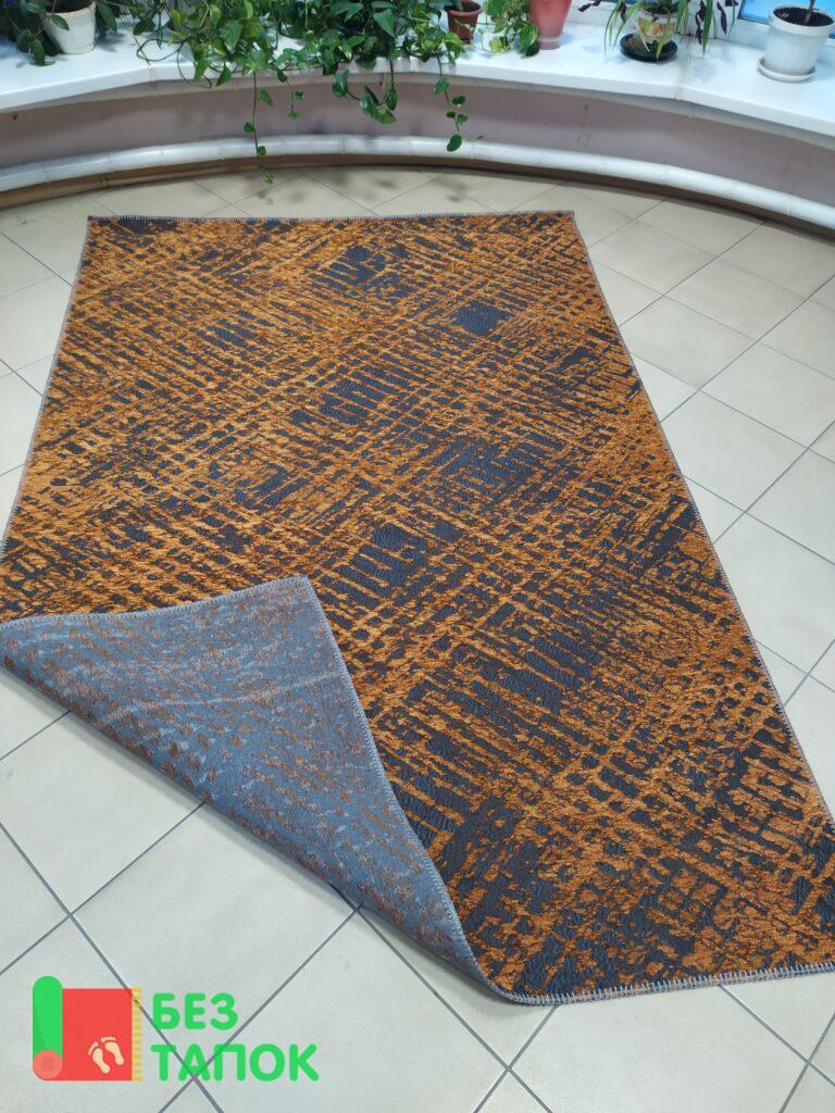 Ковер, Циновка Sample, 01A, Абстрацкия, Кирпичный Терракотовый Серый