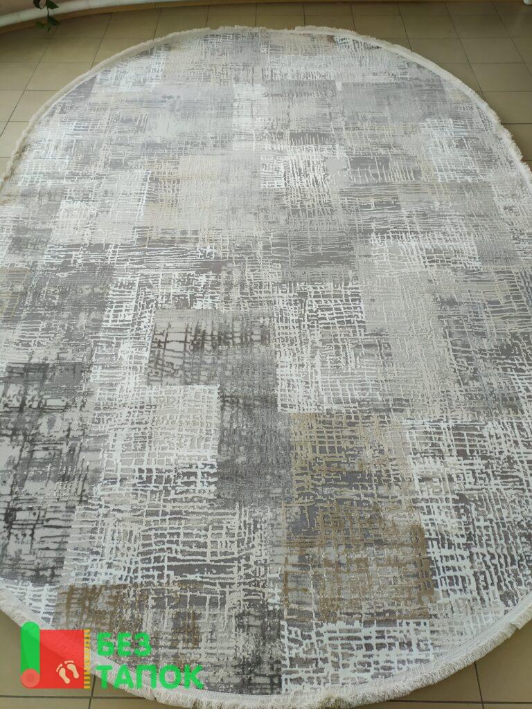 Ковер, Турция (Deco), 10133а, Абстрацкия, Серый Белый Бежевый