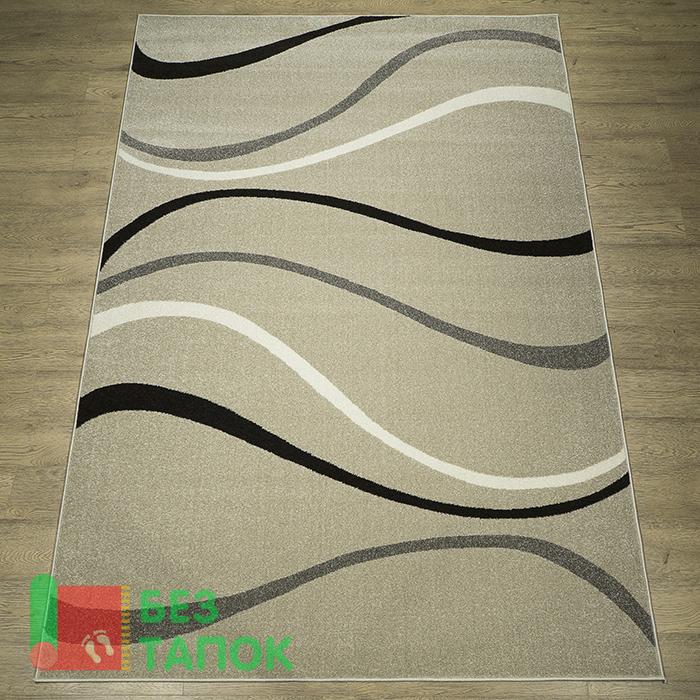 Ковер, Фиеста, 36110-36955, Волна, Бежевый Кофейный