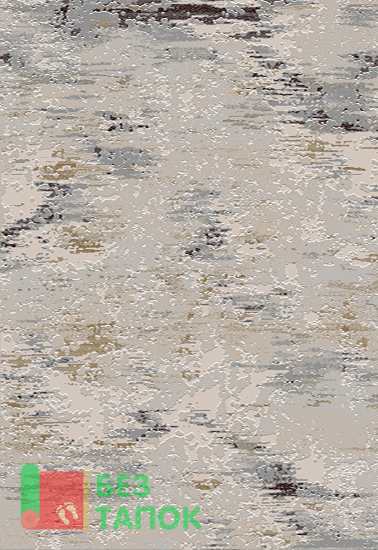 Ковер, Каскад, 25632-24346, Винтажный, Бежевый Белый Серый