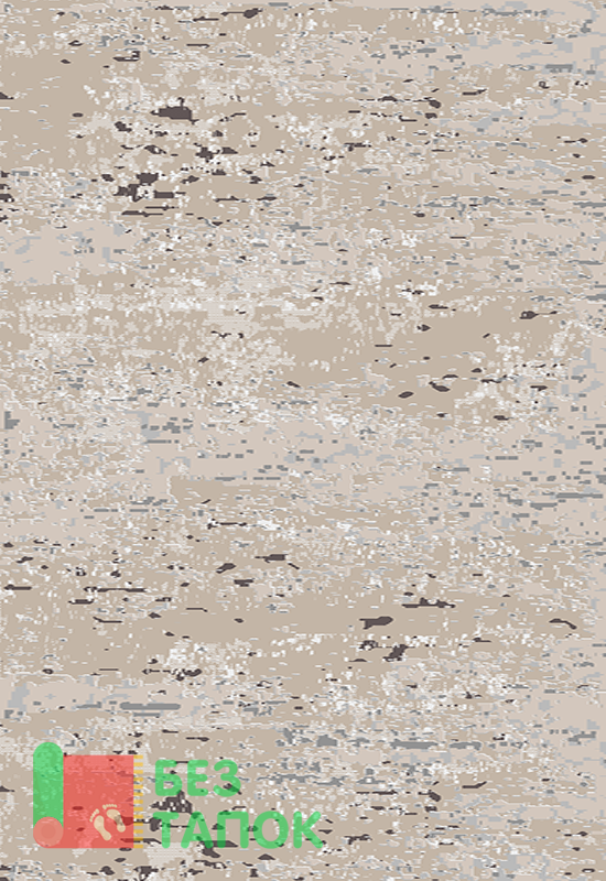 Ковер, Каскад, 25633-24348, Винтажный, Бежевый Белый Серый