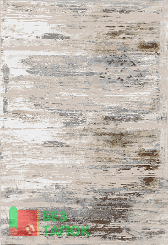 Ковер, Каскад, 25637-24348, Винтажный, Бежевый Белый Серый