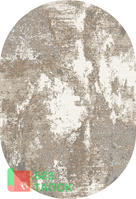 Ковер, Лакшери, 27704-23628, Винтажный, Бежевый Белый Серый