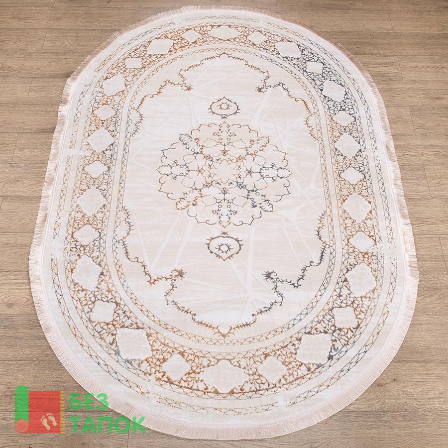 Ковер, Ascona, 4417a, Неоклассика, Бежевый Белый Серый