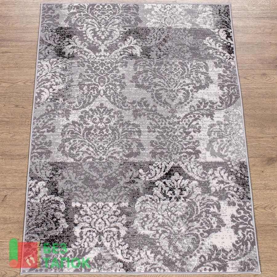 Ковер, Лайла Де Люкс, 15752_10764, Современный, Серый Белый Черный