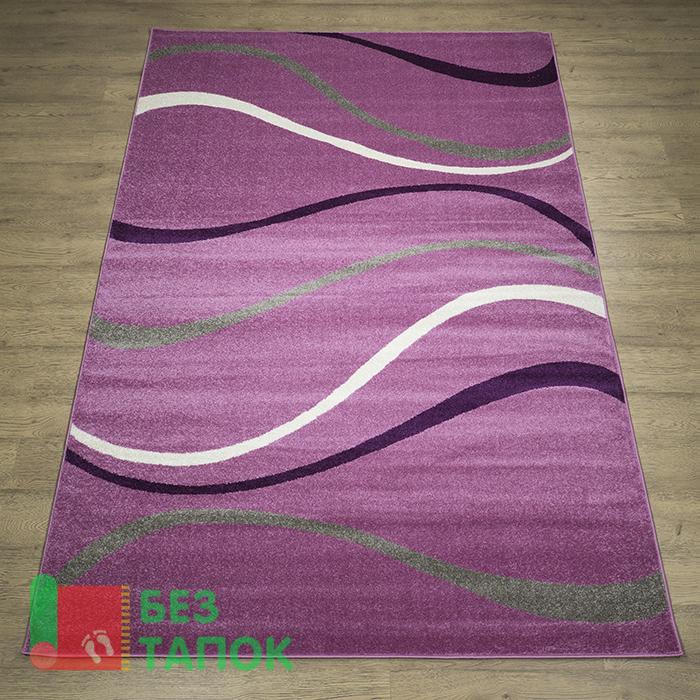 Ковер, Фиеста, 35305-36544, Волна, Сиреневый Фиолетовый Серый Белый