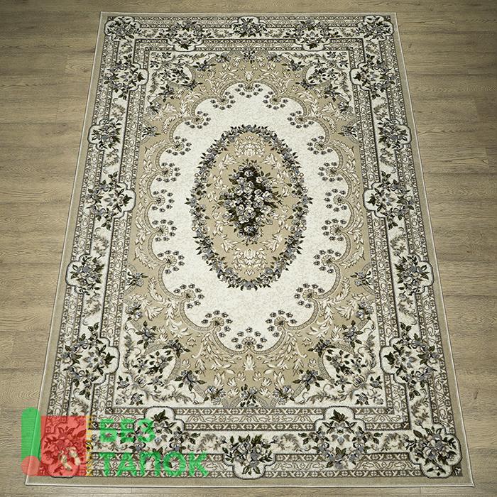 Ковер, Круиз, 22417-29766, Классика, Бежевый Белый Серый Зеленый