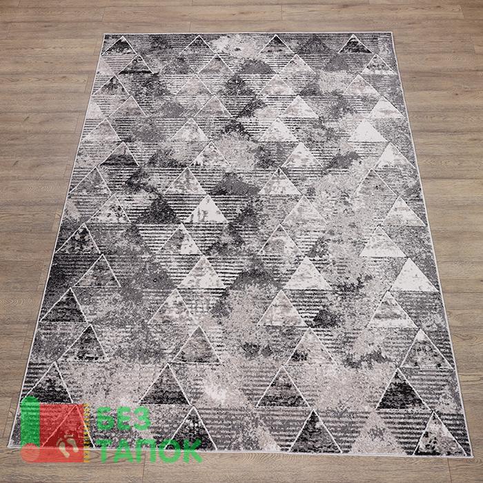 Ковер, Фиеста, 36140-36966, Абстрацкия, Серый Белый Черный