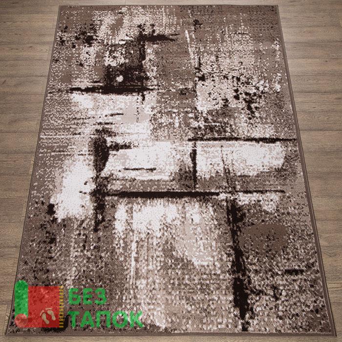 Ковер, Лайла Де Люкс, 15855-10842, Абстрацкия, Бежевый Коричневый Кофейный