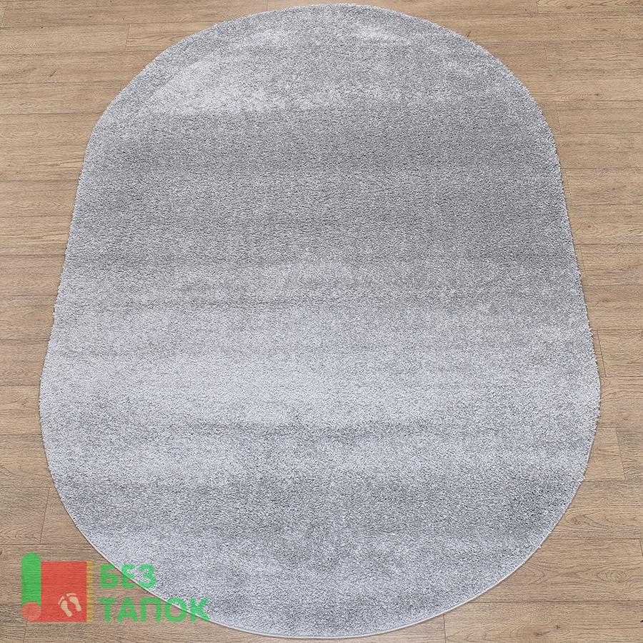 Ковер, Шагги fugion, 44102-46122, Однотонный, Серый