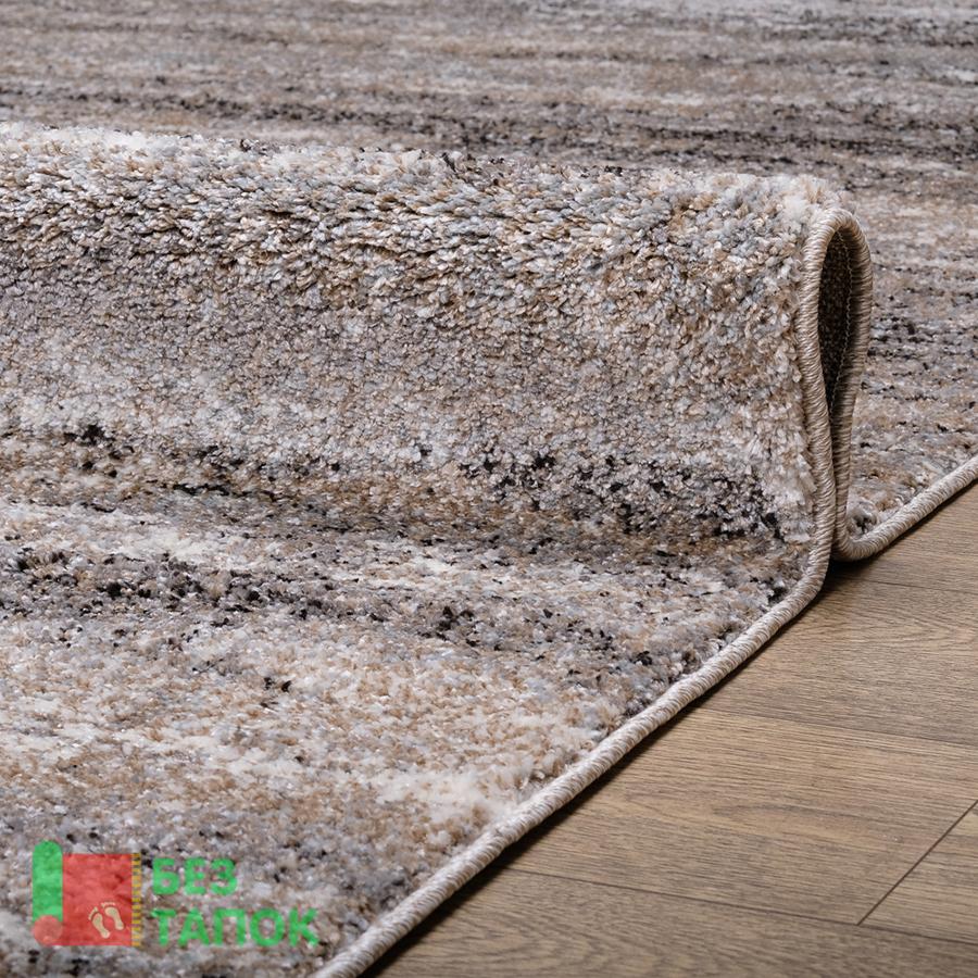 Ковер, Shaggi Vesta, 46216-45134, Полоска, Бежевый Белый Серый