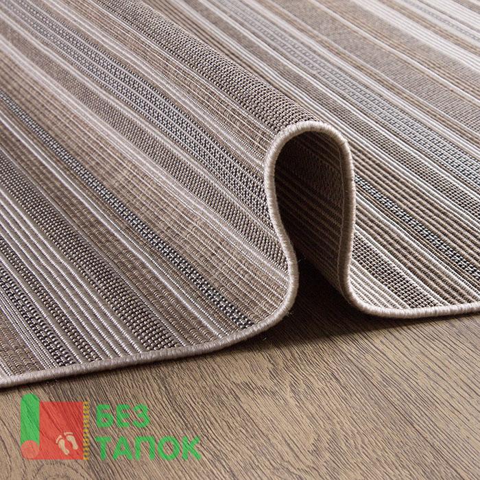 Ковровая дорожка, Циновка, Декора, 52308_50522, Полоска, Бежевый Белый Серый