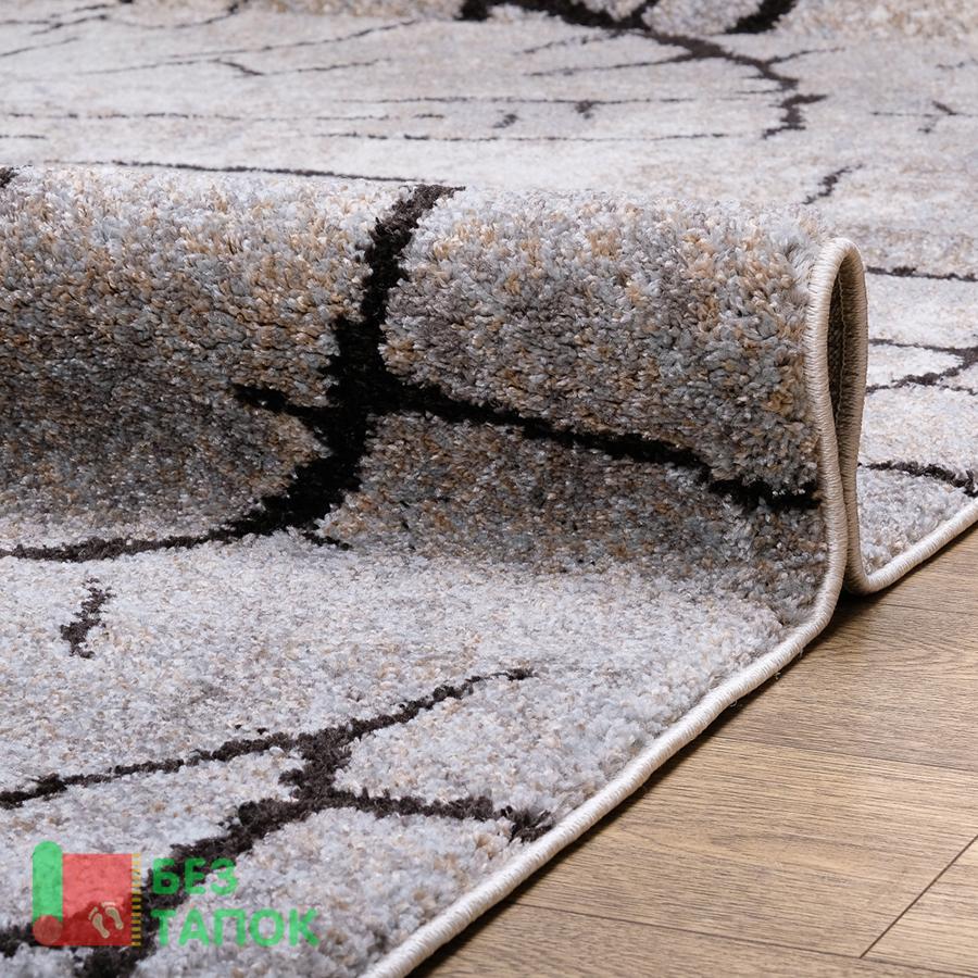 Ковер, Shaggi Vesta, 46215-45154, Абстрацкия, Бежевый Серый Черный