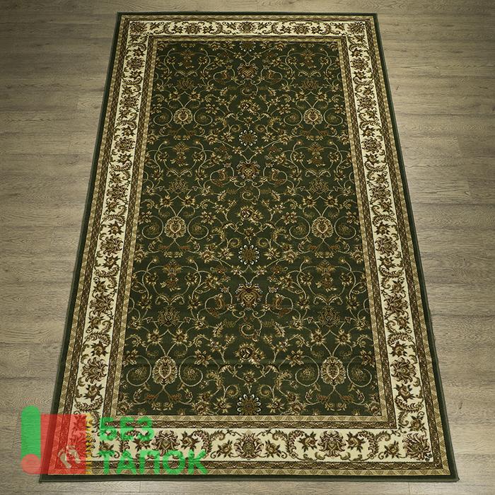 Ковровая дорожка, Акварель, 20624_22111, Классика, Зеленый Бежевый