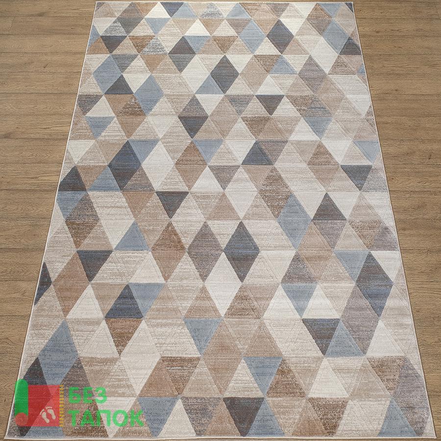 Ковер, Бостон, 25302-24734, Пэчворк Винтажный, Бежевый Серый Голубой