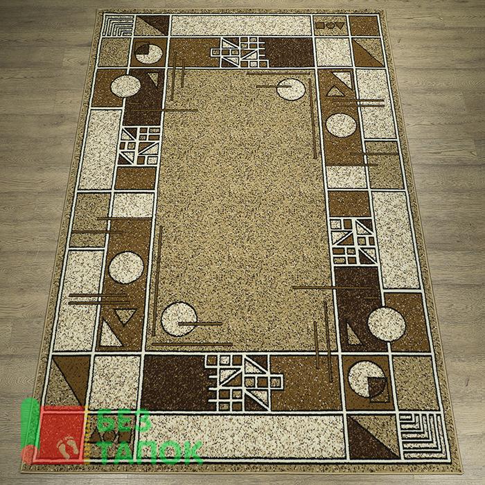 Ковер, Лайла Де Люкс, 15104-10122, Абстрацкия, Бежевый Коричневый Кофейный