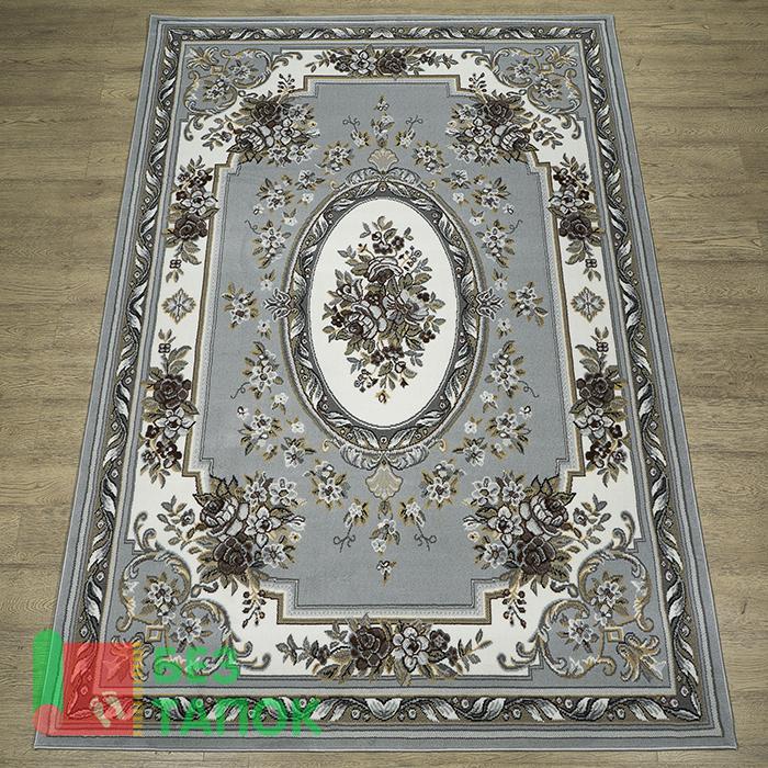 Ковер, Лайла Де Люкс, 15761-10766, Классика, Серый Белый Бежевый