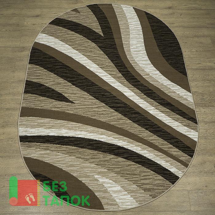 Ковер, Лайла Де Люкс, 15802_10834, Волна, Бежевый Коричневый Кофейный