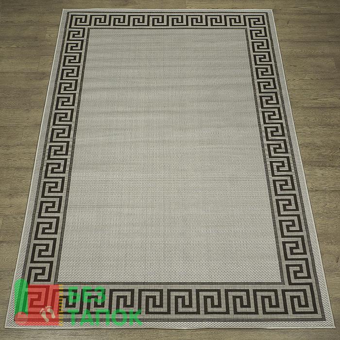 Ковер, Циновка floorlux, 51207-50411, Версачи, Серый Черный