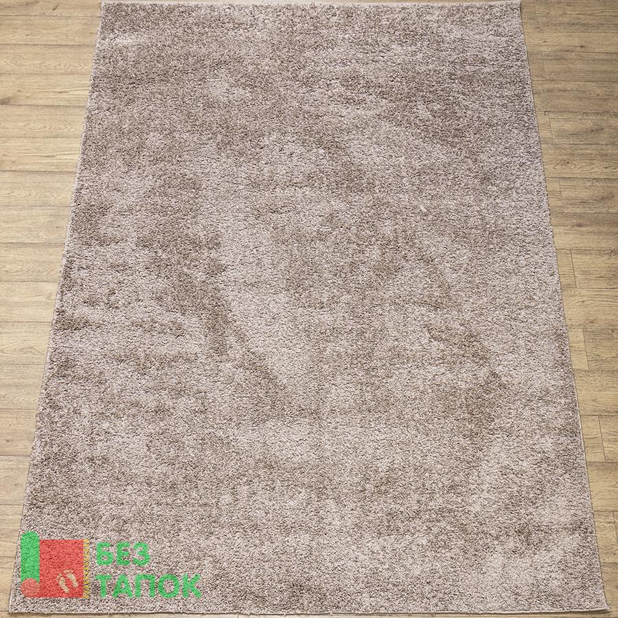 Ковер, Шагги fugion, 42810_49022, Однотонный, Бежевый Кофейный