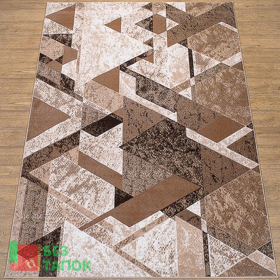 Ковер, Лайла Де Люкс, 15880_10842, Абстрацкия, Бежевый Коричневый Кофейный